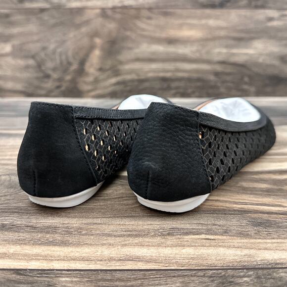 NWOB Gentle Souls by Kenneth Cole Eugene Woven Travel Ballet Flats 7.5M Leather - Picture 7 of 11